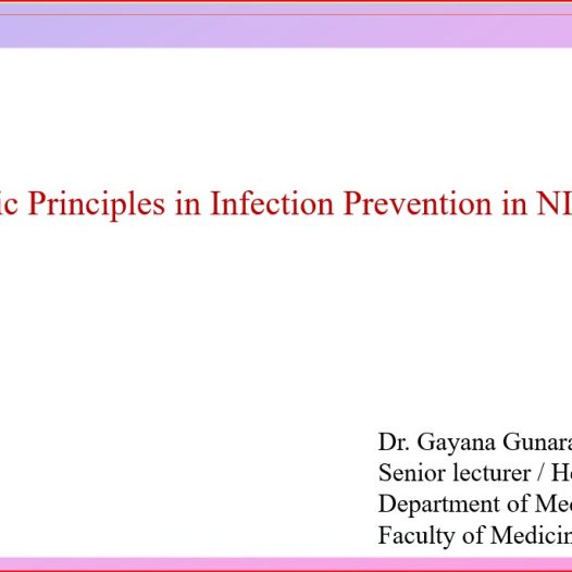 Monthly Webinar: Basic Principles in Infection Prevention in NICUs