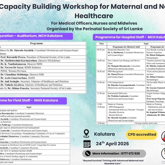 Capacity Building Workshop for Maternal and Newborn Healthcare